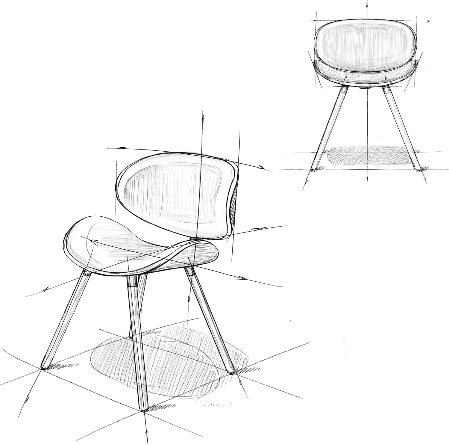SIMPLIHOME Regina Rattan Mid-Century Modern Arm Dining Chairs in Black