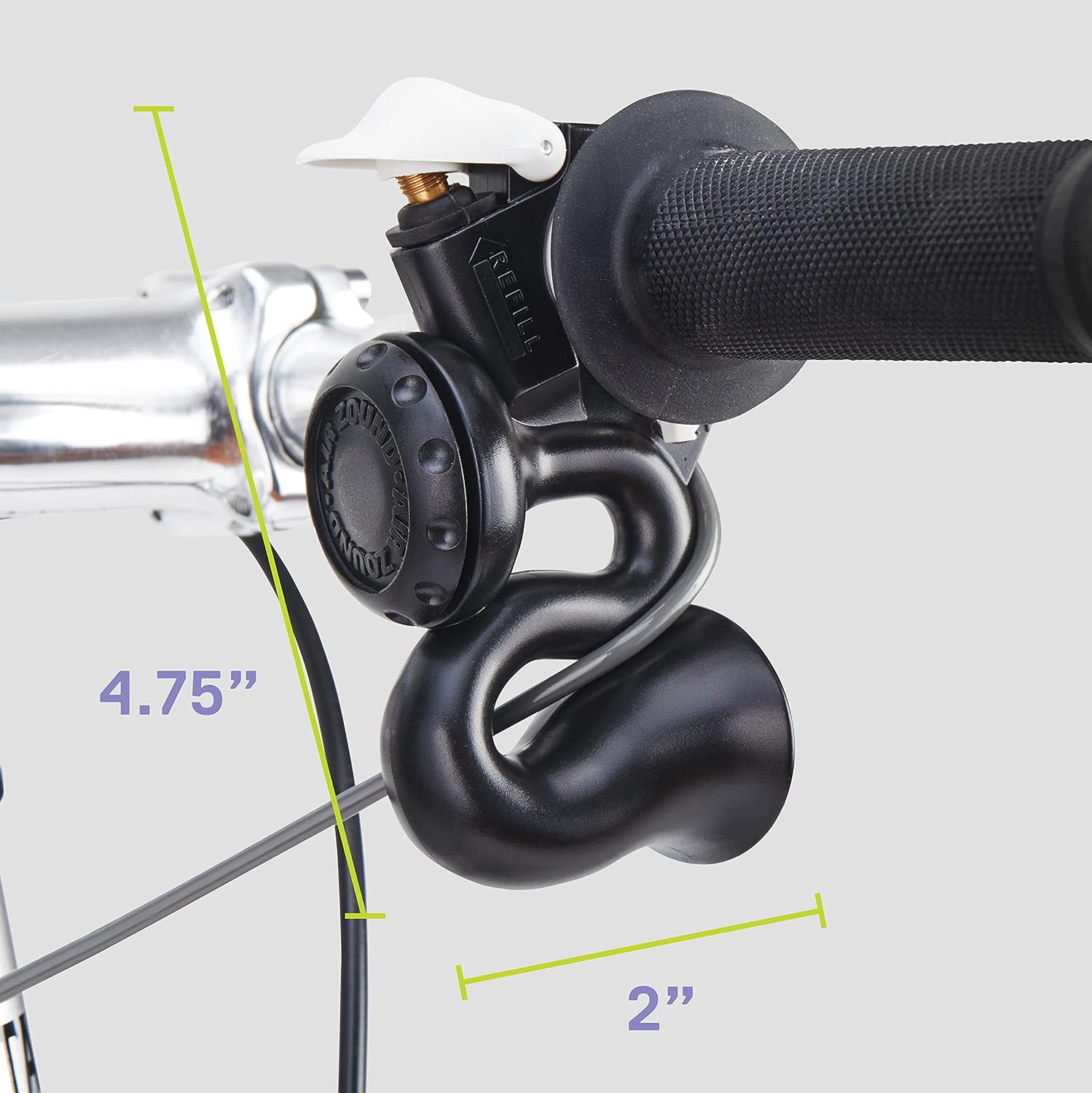 Delta Cycle Airzound Bike Horn - Loud 115 DB Bike Horn for Adults - Rechargeable