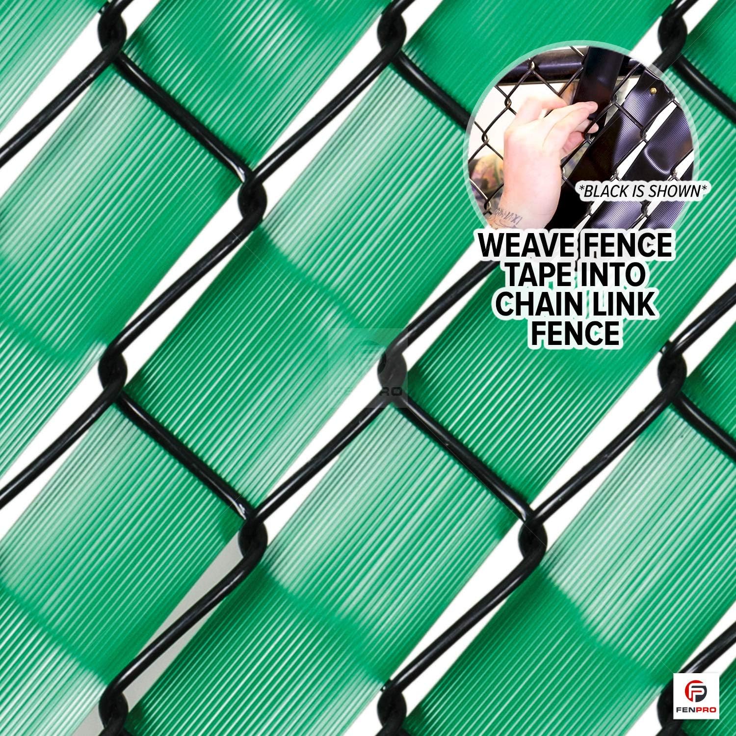 Chain Link Fence Privacy Tape 250 ft (40 SqFt) (Arctic White) | Gardening, Outdoor Wall, Balcony, Patio, Yard, Injury Prevention, Safety Fence Cover for Dog, Other Pet Hedge Slats
