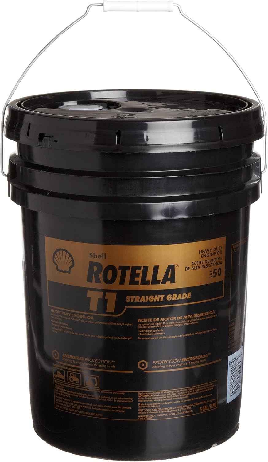 Shell Rotella 550019857-3PK T1 30 Heavy Duty Diesel Engine Oil (CF/CF-2) - 1 Gallon Jug Pack of 3