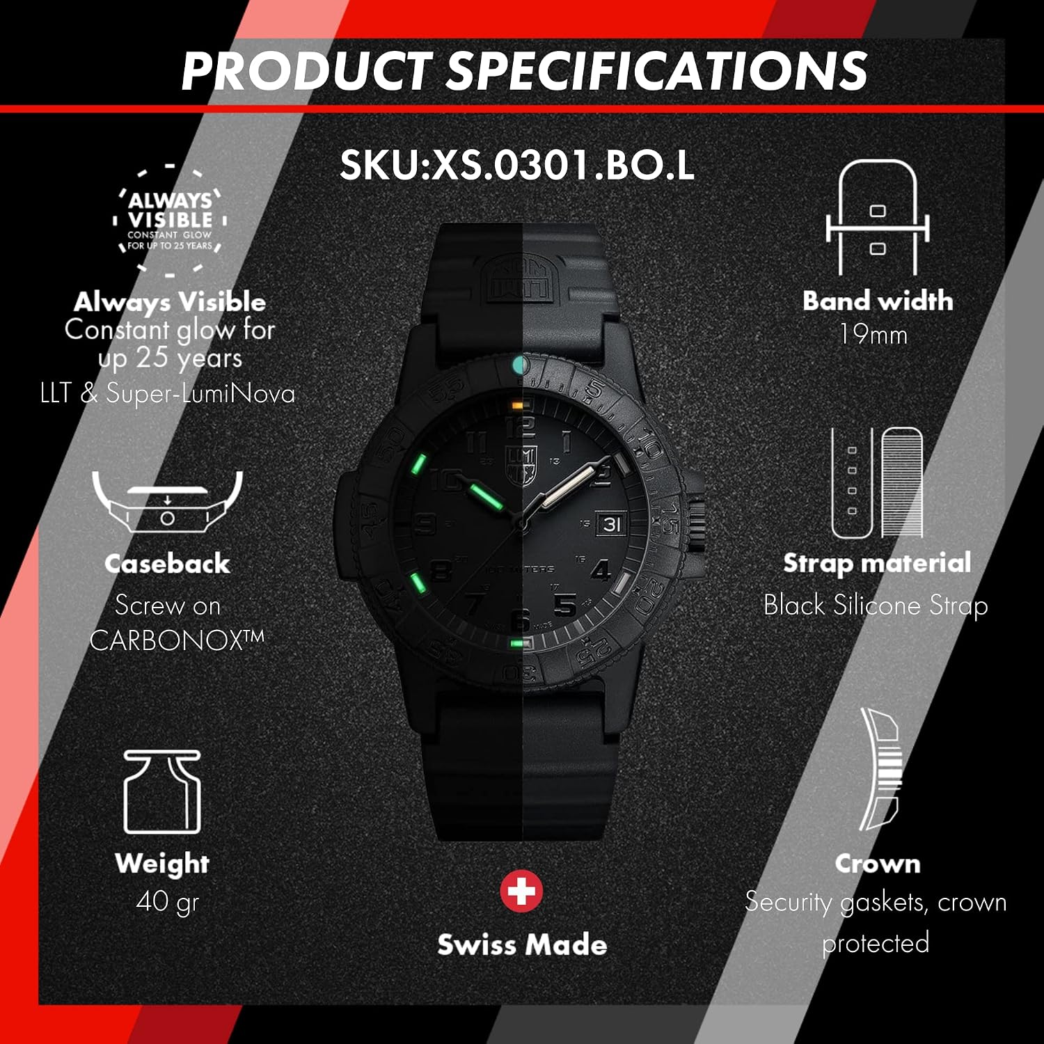 Luminox Leatherback Sea Turtle 100m Water Resistant Analog Quartz Watch
