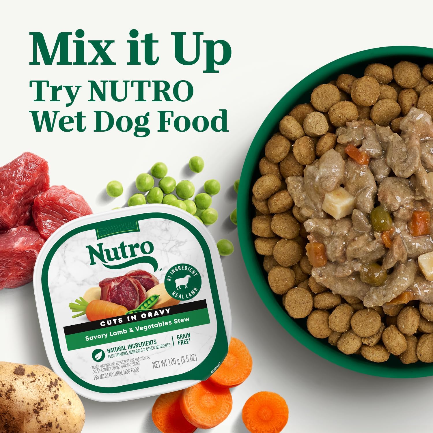 Nutro Natural Choice Adult Dry Dog Food, Chicken & Brown Rice Recipe, 5 lb | Non-GMO, Real chicken #1 ingredient, no corn, wheat, soy or chicken by-product meal, supports skin & coat/digestion/immunity