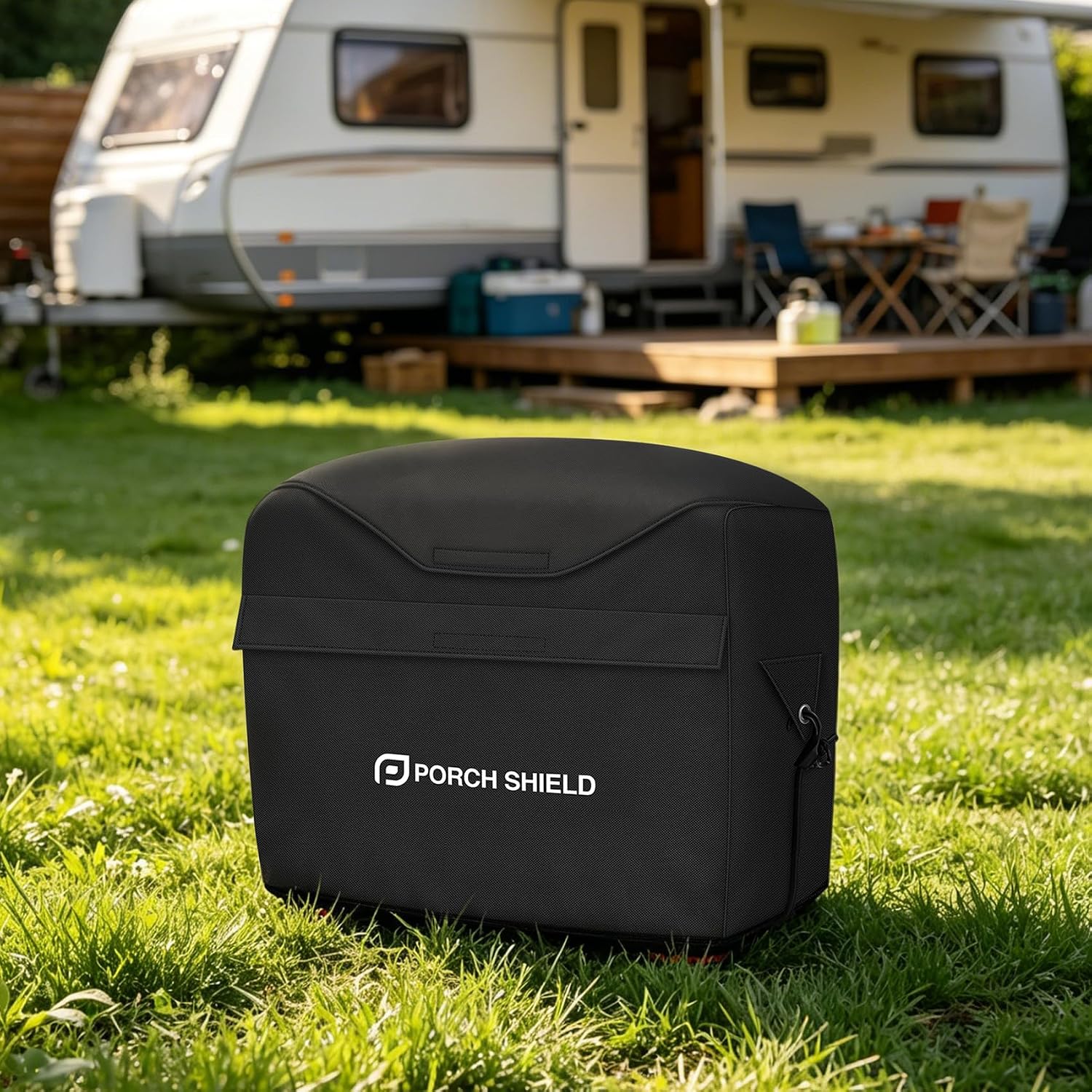 Porch Shield Waterproof Universal Generator Cover 32 x 24 x 24 inch - for Most Generators 5000-10000 Watt, Black