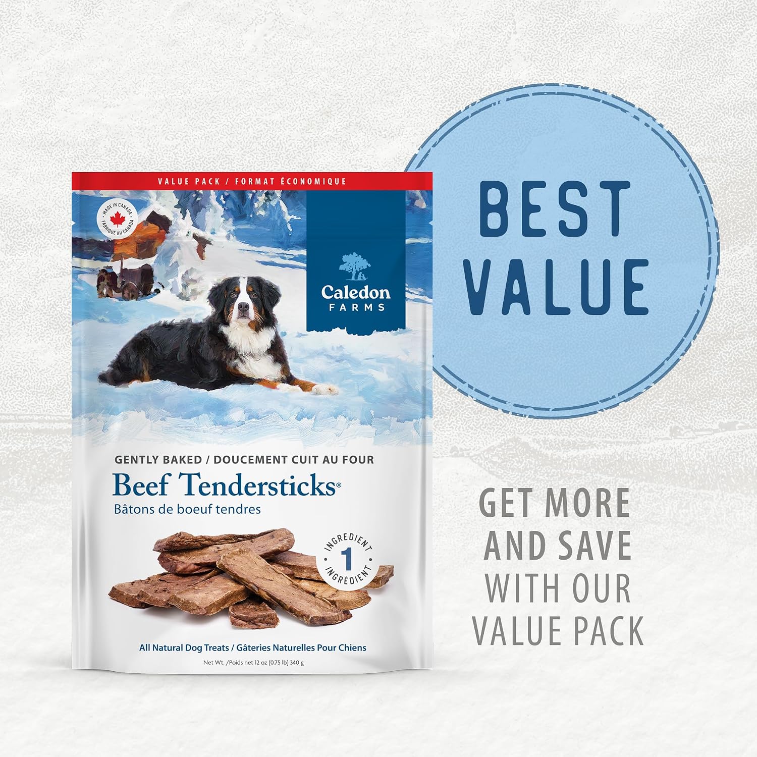 Caledon Farms Beef Tendersticks All Natural Dog Treats 3.9oz / 110 Grams