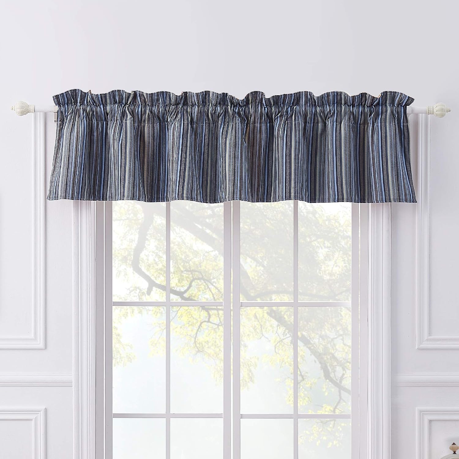 Greenland Home Katy Window Valance Red 84 W x 16 L