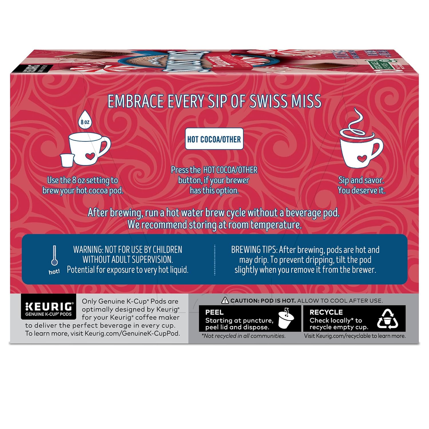 Swiss Miss Milk Chocolate Hot Cocoa Keurig Single-Serve K Cup Pods, 28 Count