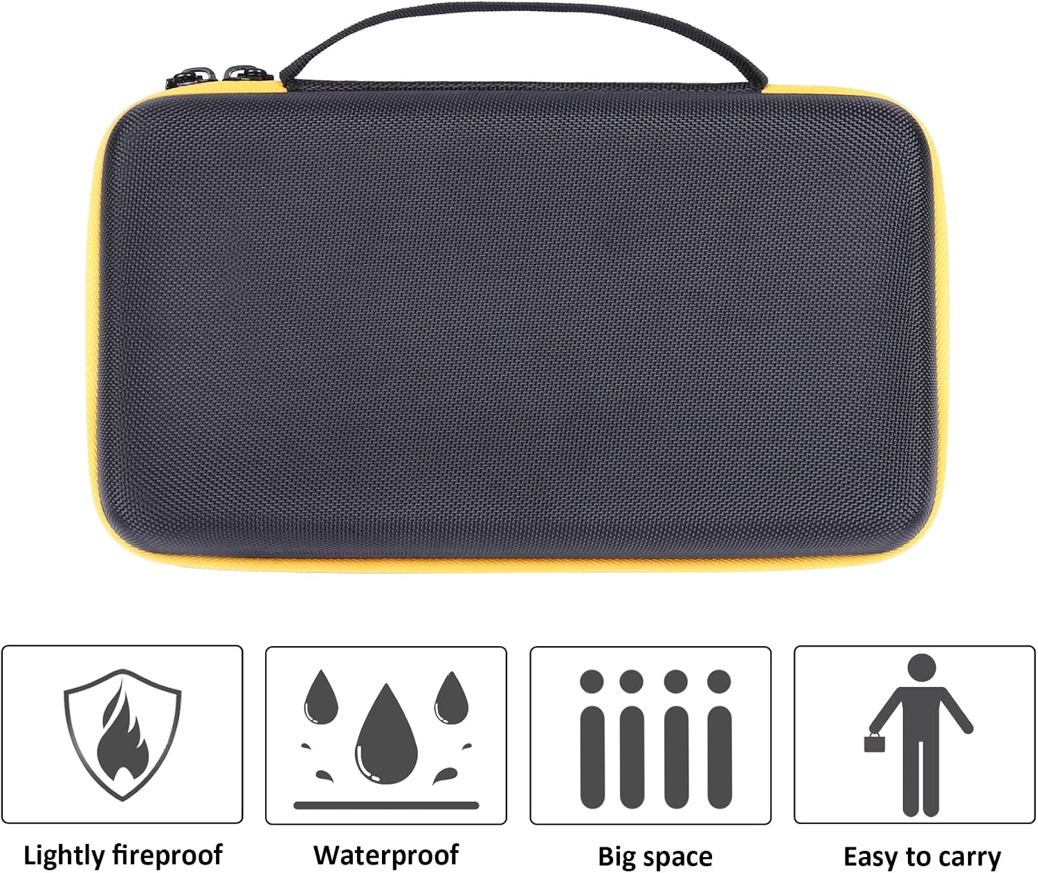 khanka Hard Carrying Case Replacement for DEWALT DCF682N1 / DCF680N2 8V MAX Cordless Screwdriver Kit, Gyroscopic, Case Only