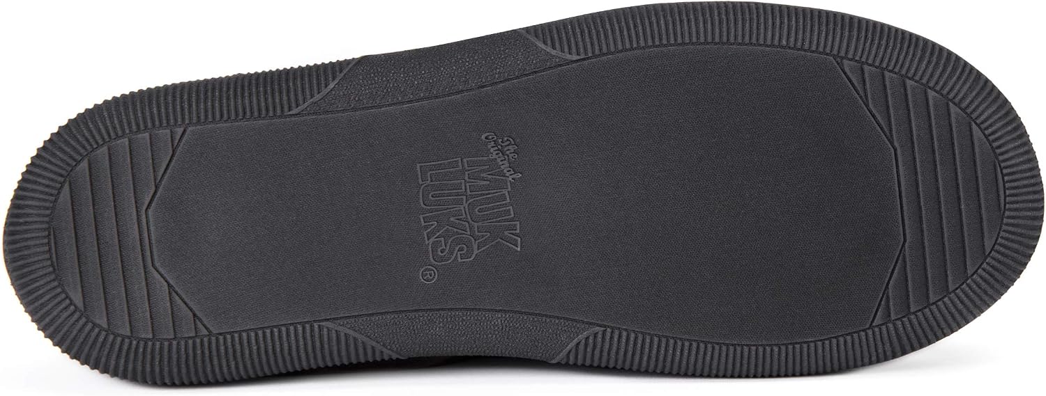 Muk LUKS Men's Corduroy Moccasin with Flannel Lining