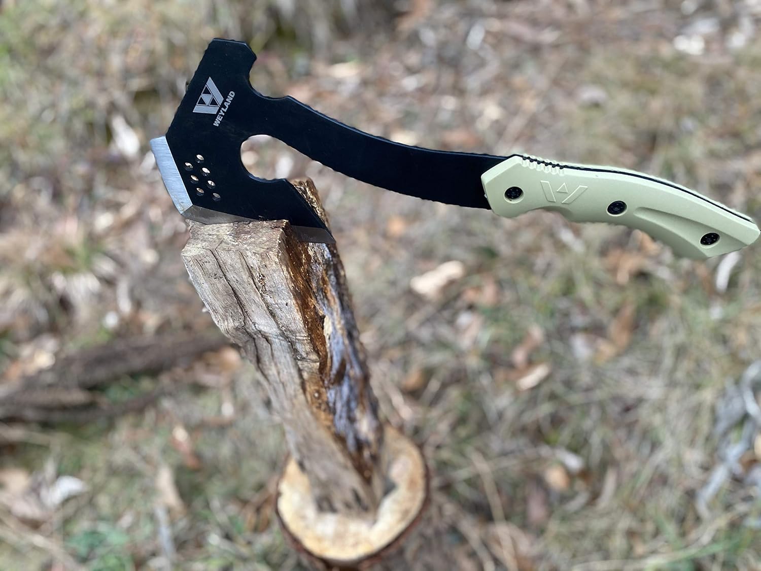 WEYLAND Bushcraft Hatchet - Full Tang Camping Axe with MOLLE Sheath