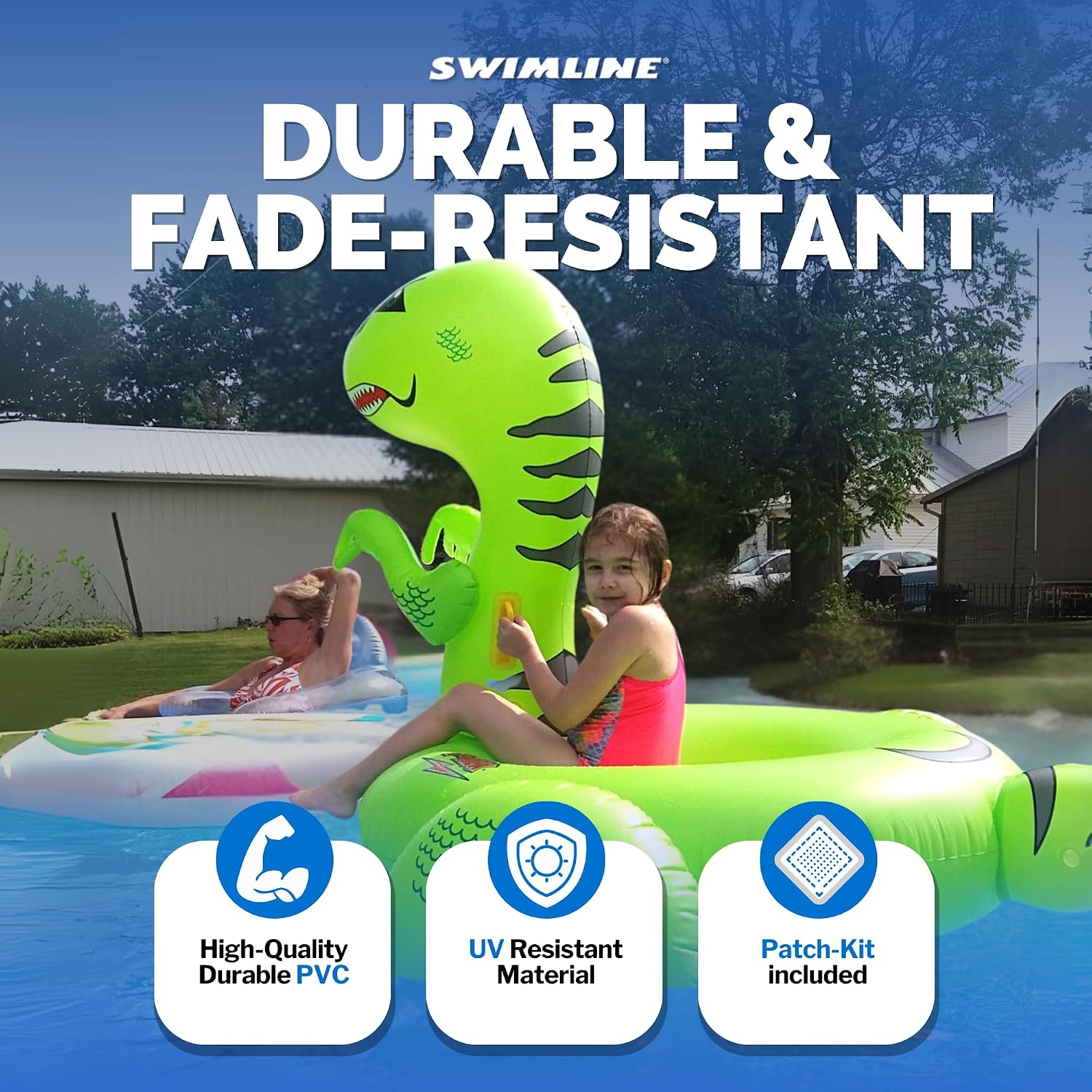 SWIMLINE Original Giant Inflatable Pool Float Floatie Ride-On