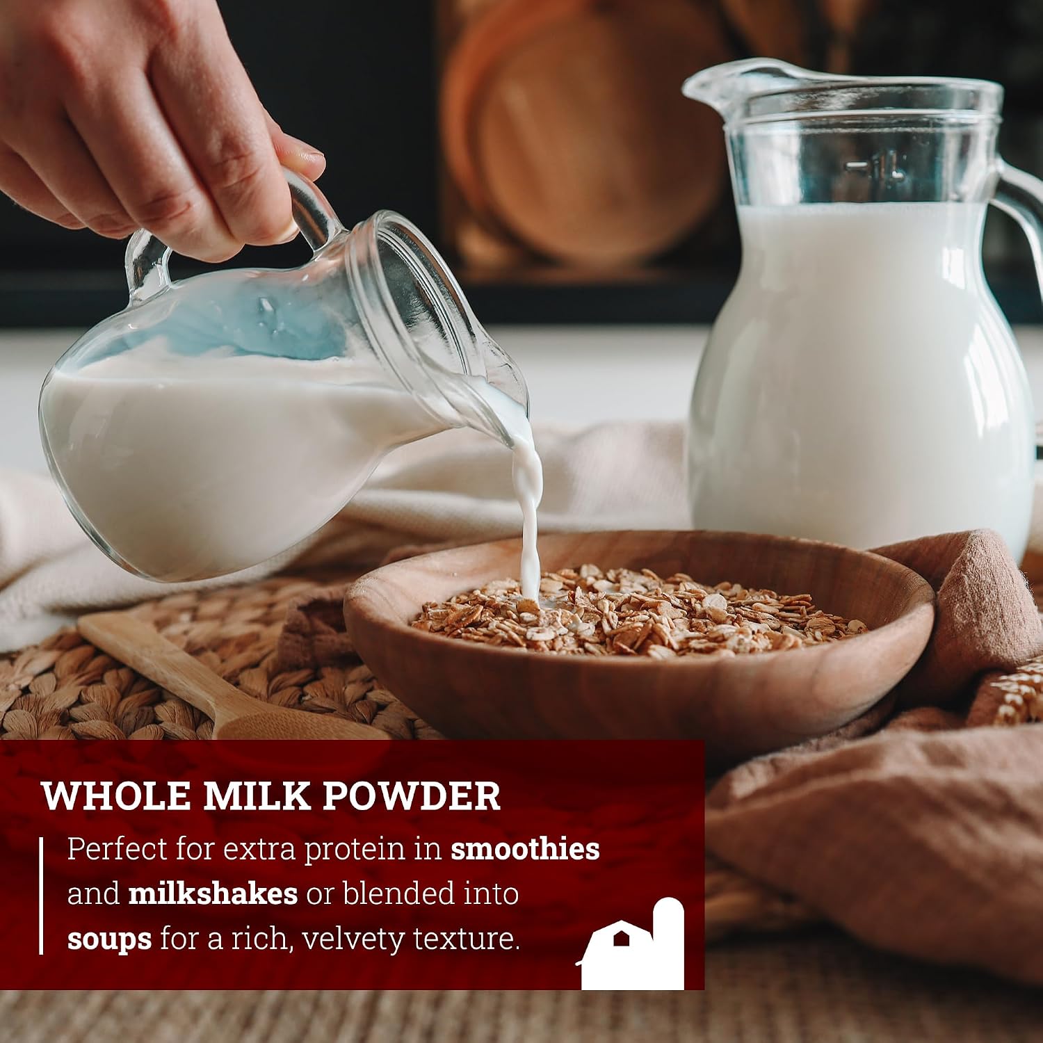 Whole Milk Powder by Hoosier Hill Farm, 1 Pound (Pack of 1)