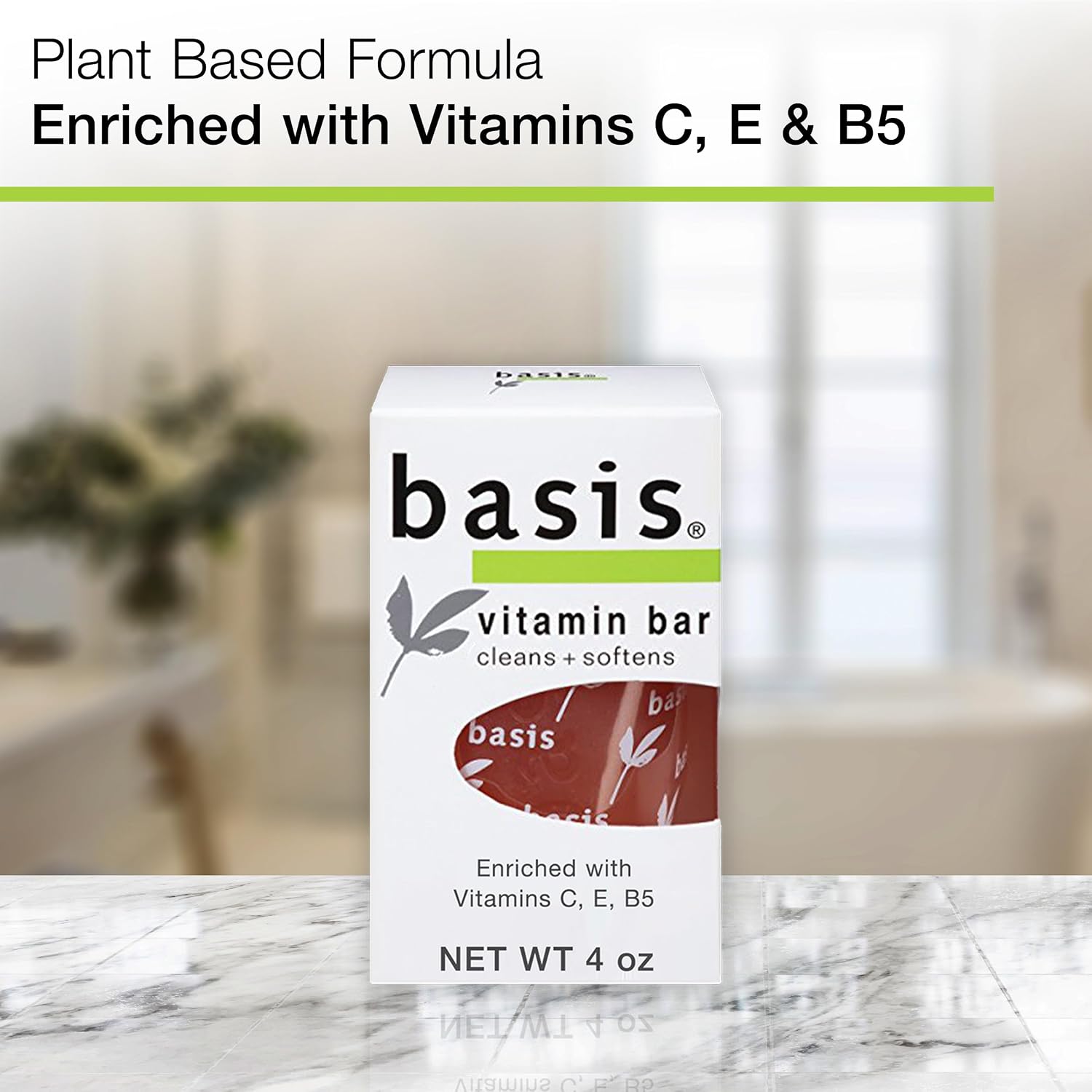 Basis Sensitive Skin Bar Soap for Body, Hands and Face, Multipack, 6 x 4 OZ