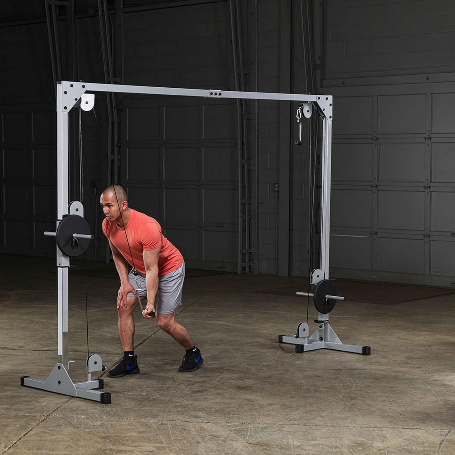 Body-Solid Best Fitness Functional Trainer Cable Machine, Full Body Workout Weight Stacks, Chest and Shoulder Exercise Home Gym LAT Pulldown Machines with 190lb Weights Stack