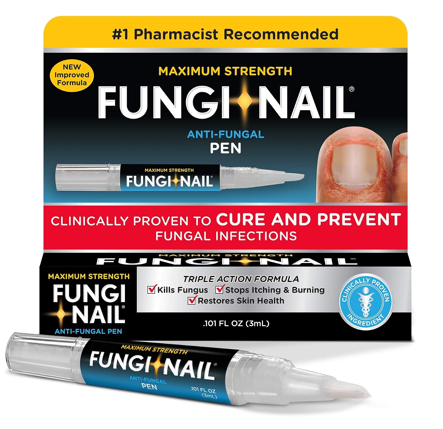 Fungi-Nail Pen Apllicator Anti-Fungal Solution 0.101 Fl Oz