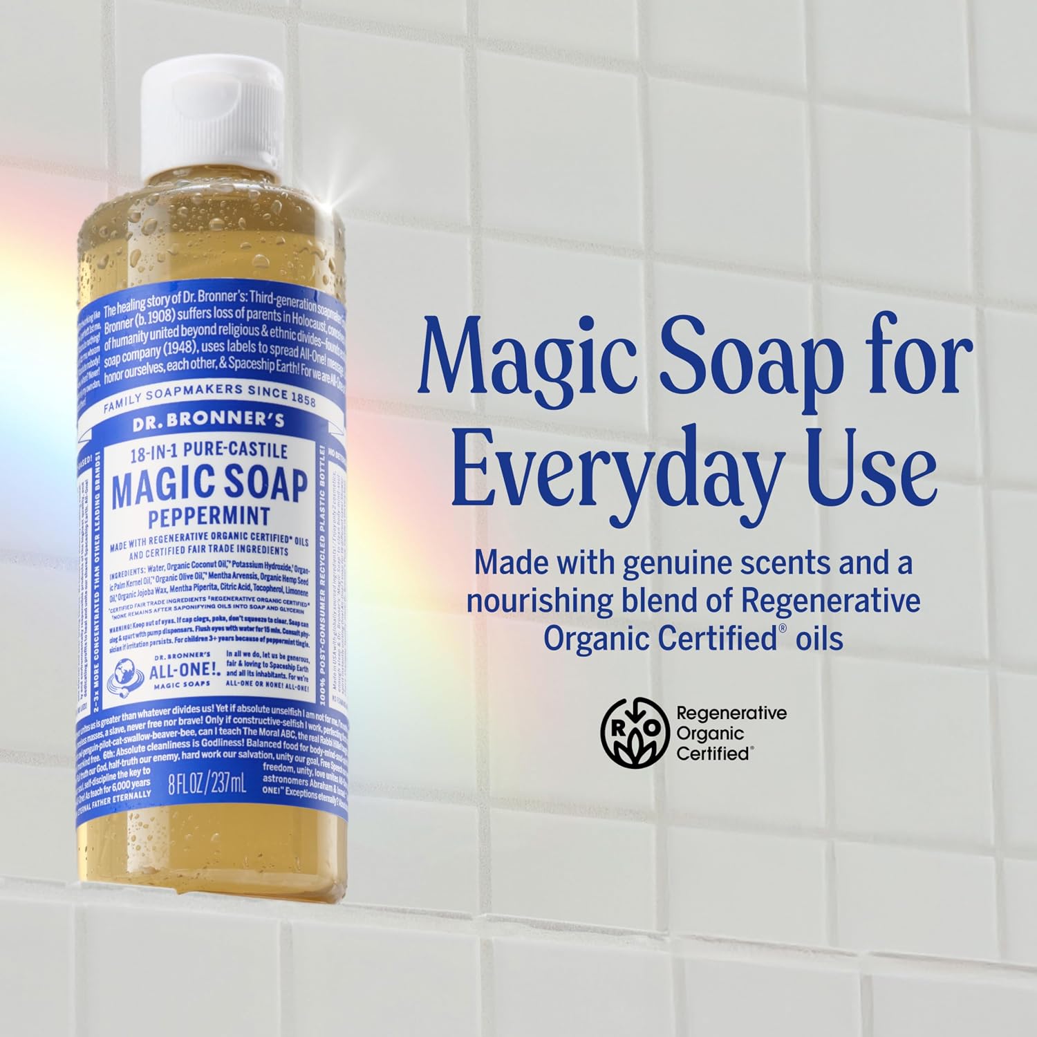 Dr. Bronner's Dr. Bronner Hemp Peppermint Pure Castile Oil Made with Organic Oils Certified - 25 Oz, 1count