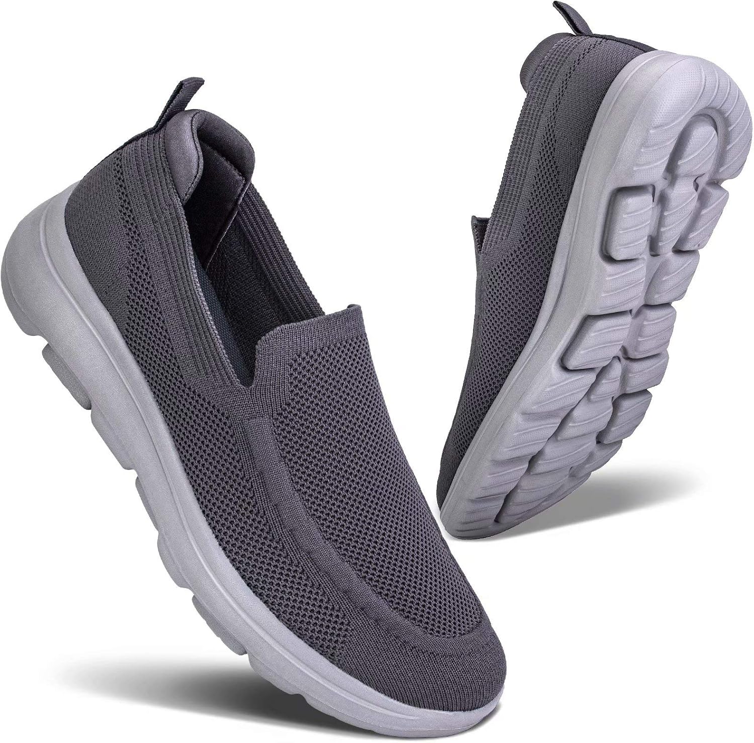 konhill Mens Slip On Shoes Lightweight Walking Shoes Anti Slip