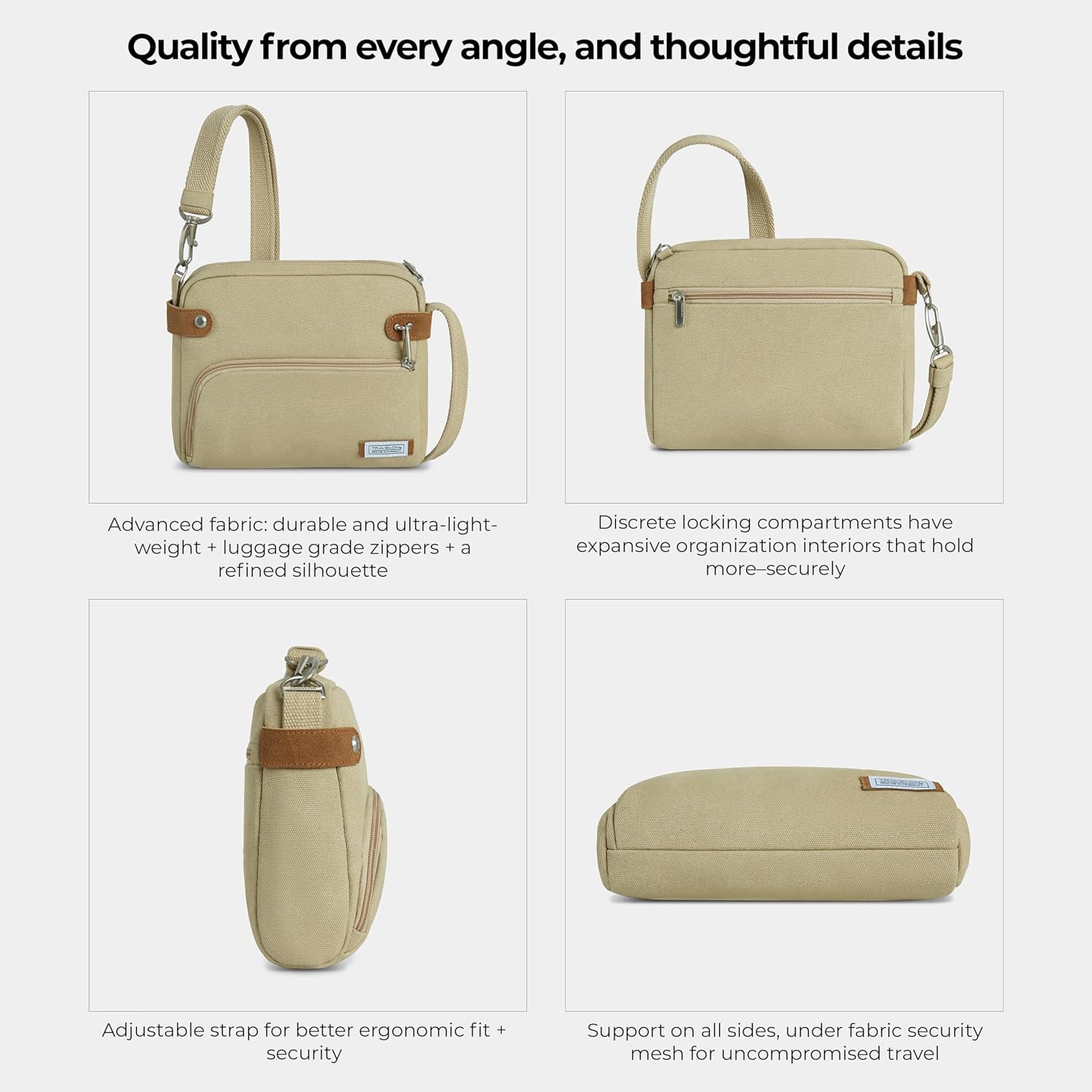 Travelon Anti-Theft Heritage Small Crossbody Bag