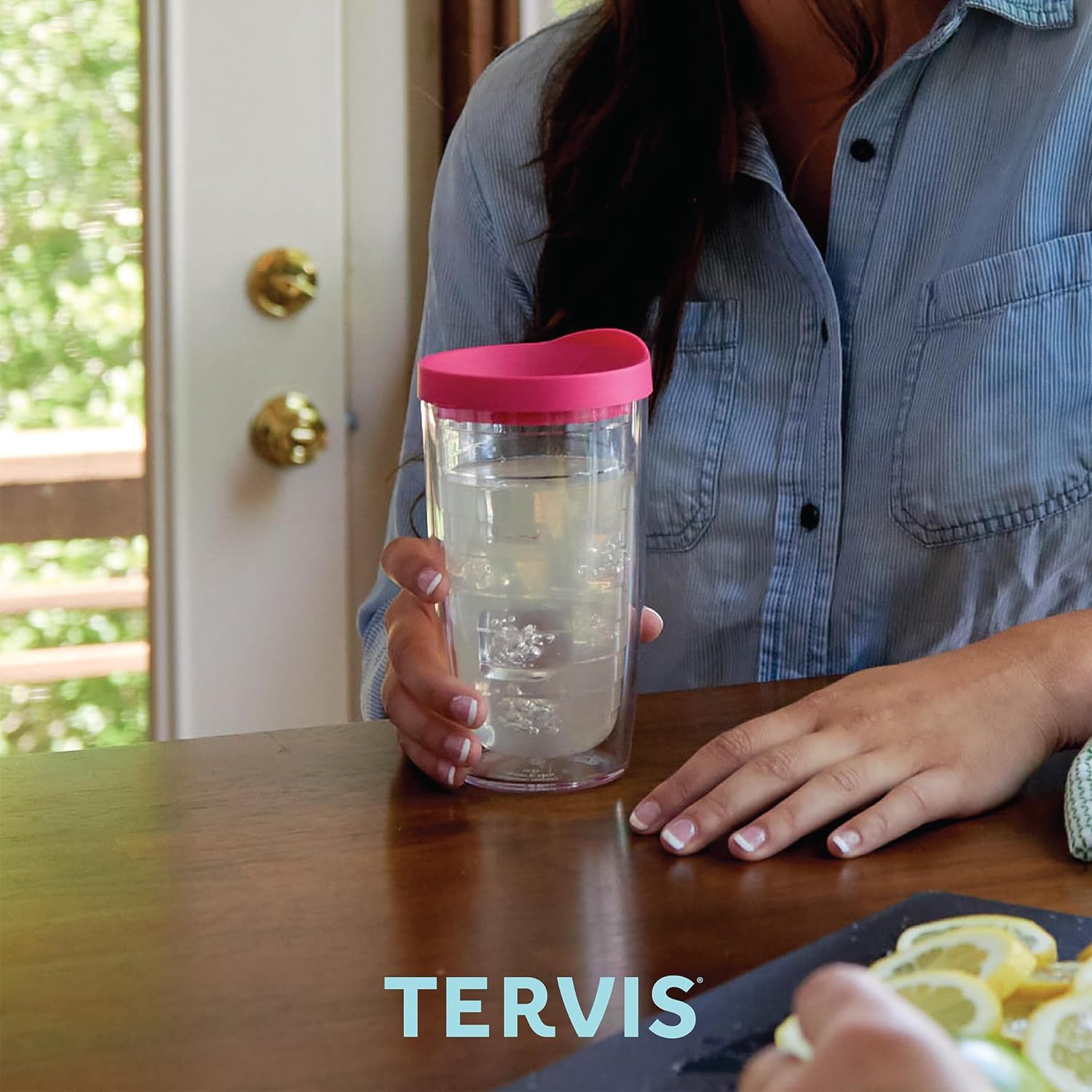 Tervis Christmas Holiday Ornaments Made in USA Double Walled Insulated Tumbler Travel Cup Keeps Drinks Cold & Hot, 24oz, Classic