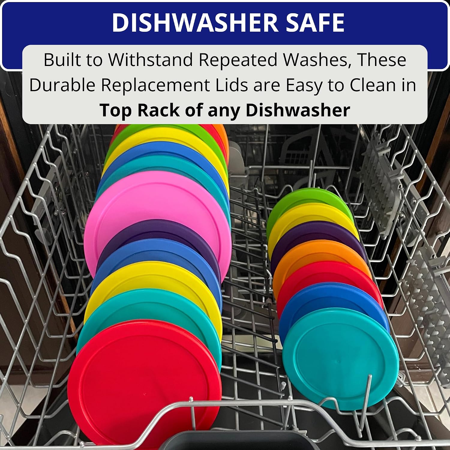1, 2, 4 & 7 Cup Green, Orange, Blue, Red Replacement Lids/Covers for Pyrex