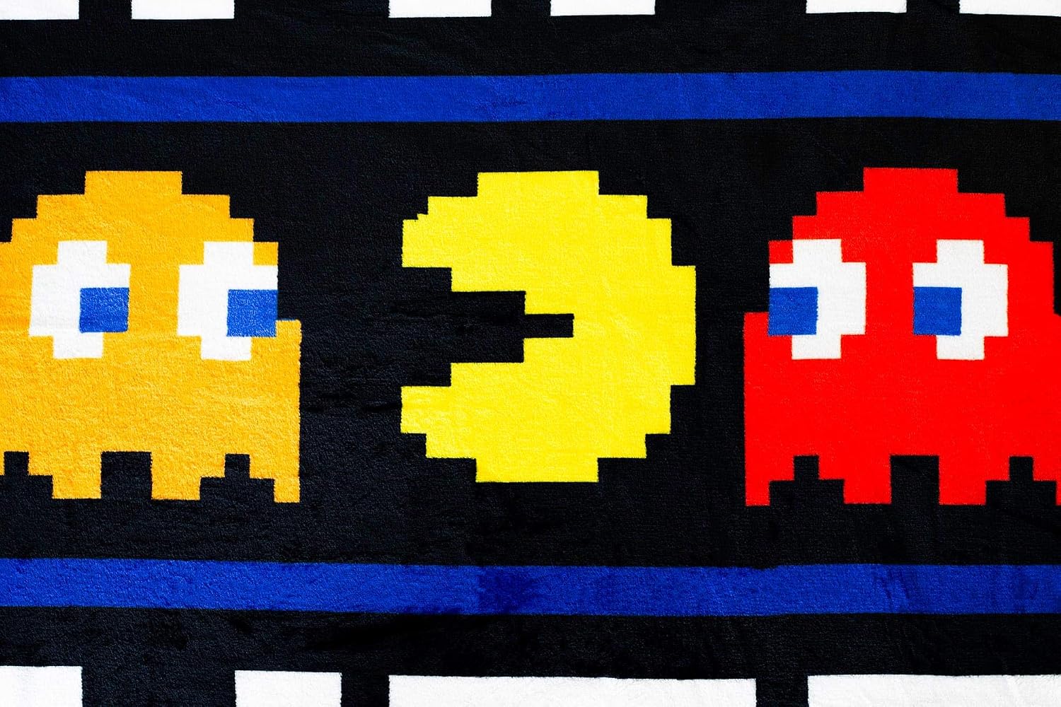 JUST FUNKY PAC-Man Game Over Throw Blanket | 45 x 60 Inch Soft Fleece Blanket