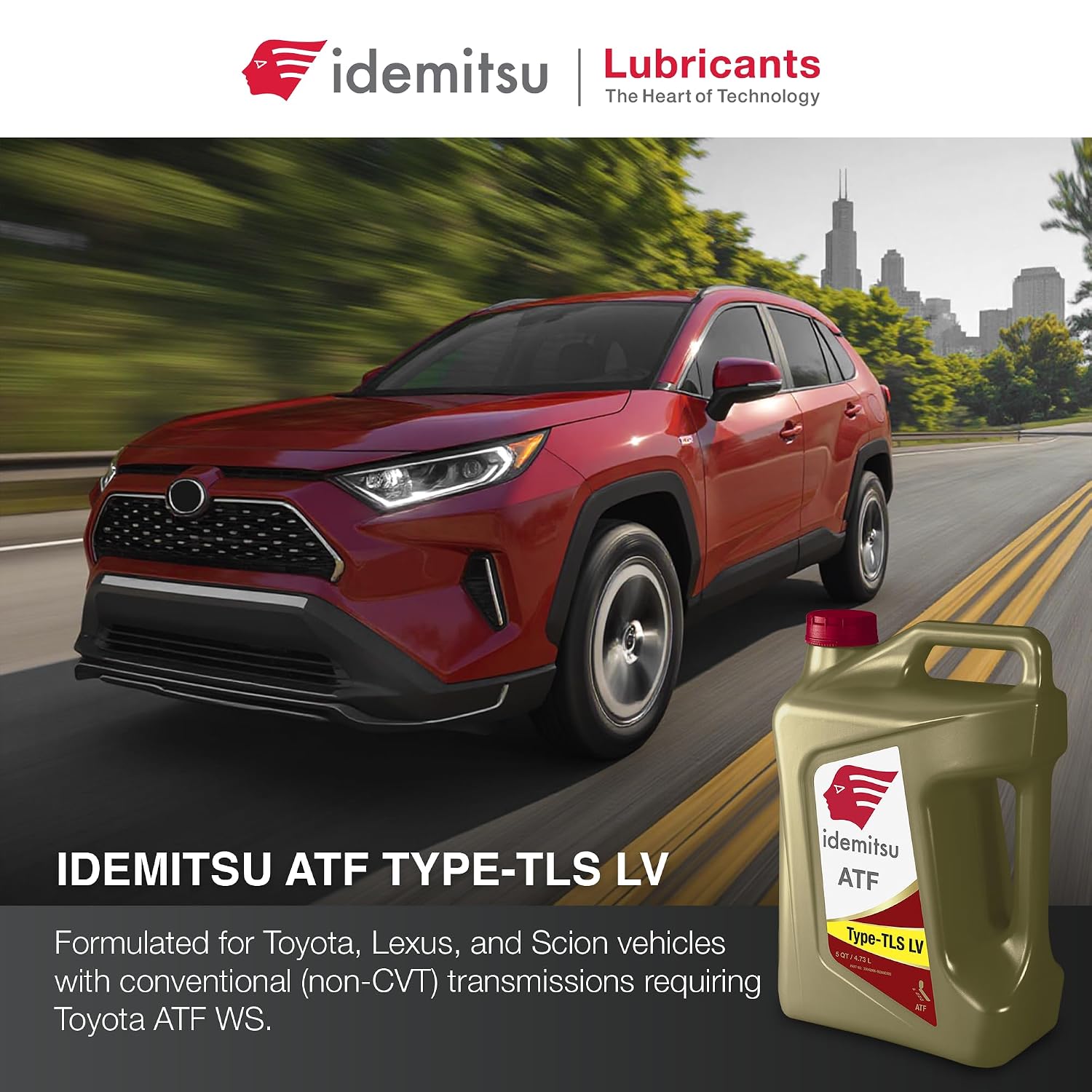 Idemitsu ATF Type TLS-LV (WS) Automatic Transmission Fluid for Toyota/Lexus/Scion - 1 Quart