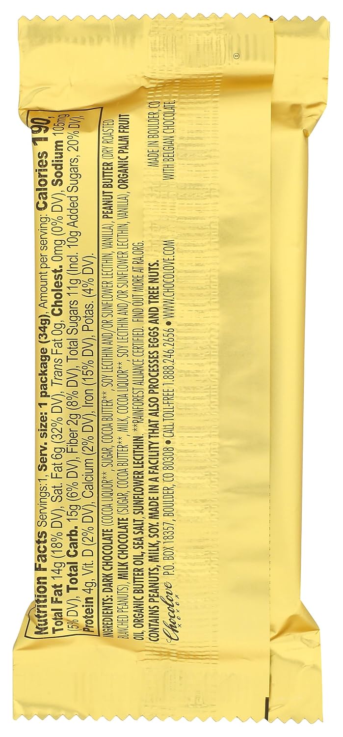 Chocolove Dark Chocolate Peanut Butter Cups, 1.2 OZ