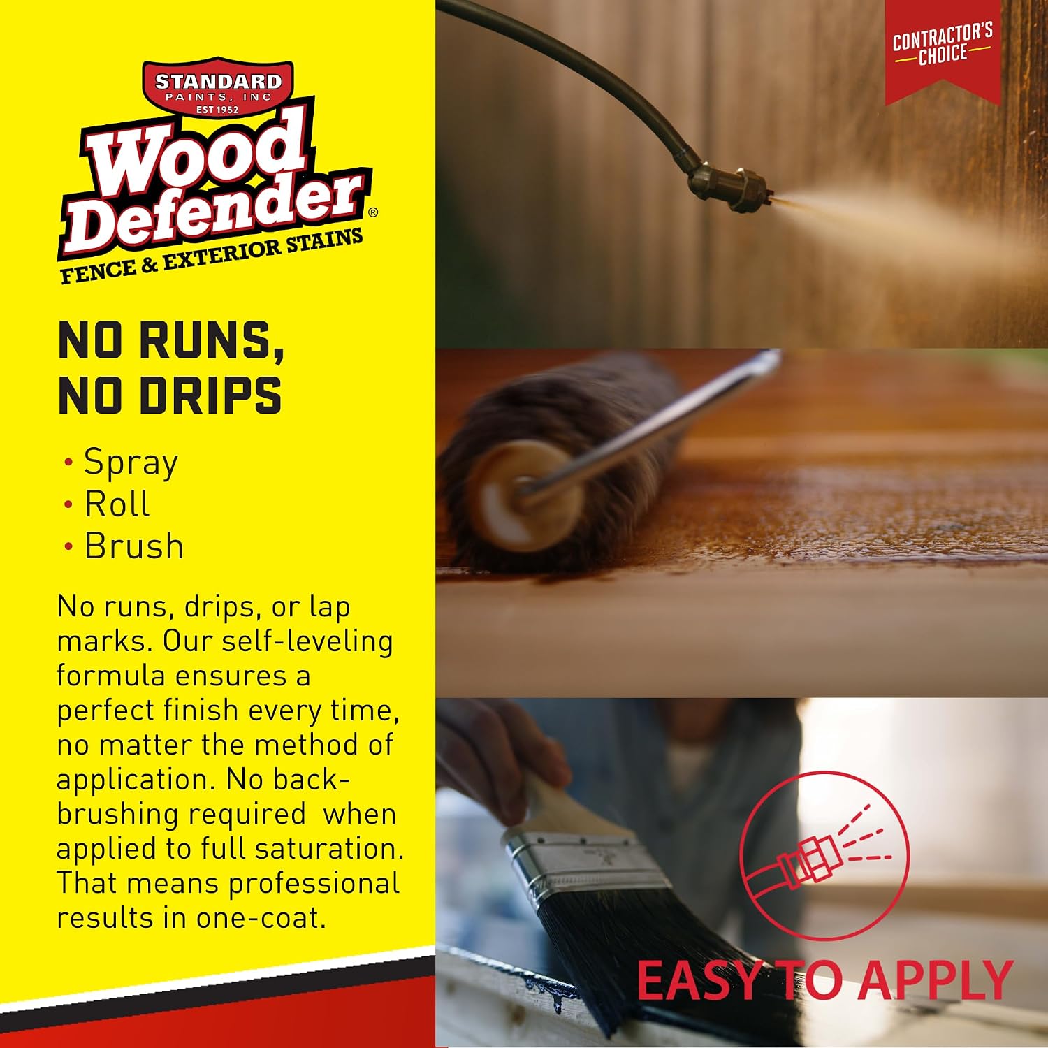 Wood Defender - Semi-Transparent Fence Stain- Sable Brown- 5 Gallon