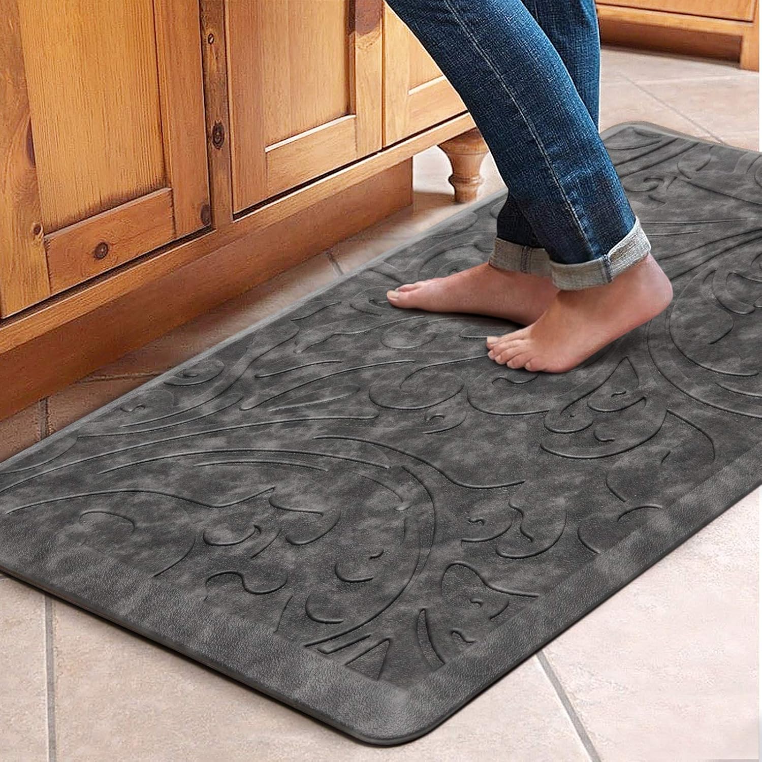 Kitchen Mat Cushioned Anti-Fatigue Comfort Standing Mat Rug for Home,Office