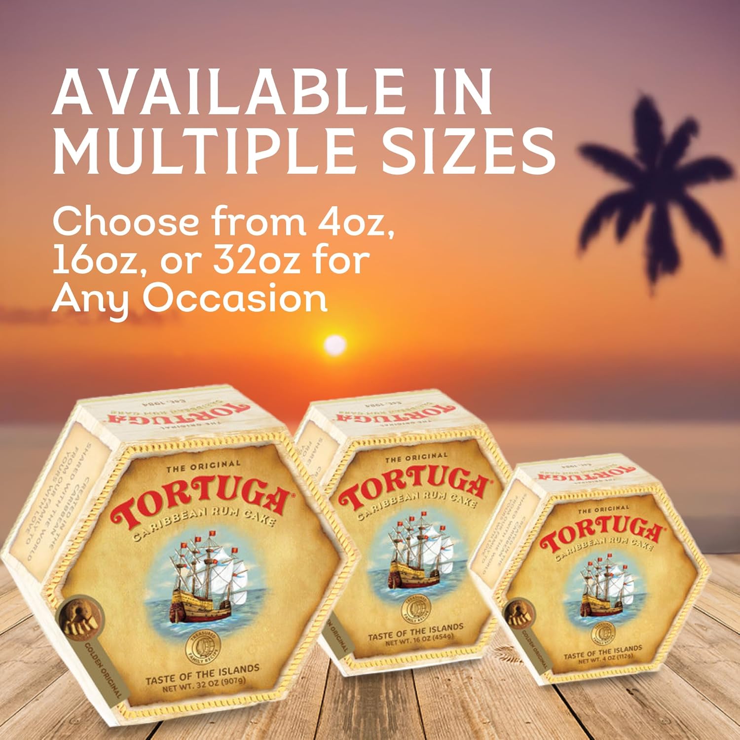 TORTUGA Provenance Rum Cake Variety Pack – 4 oz. - 6 Pack - The Perfect Premium Gourmet Gift for Stocking Stuffers, Gift Baskets