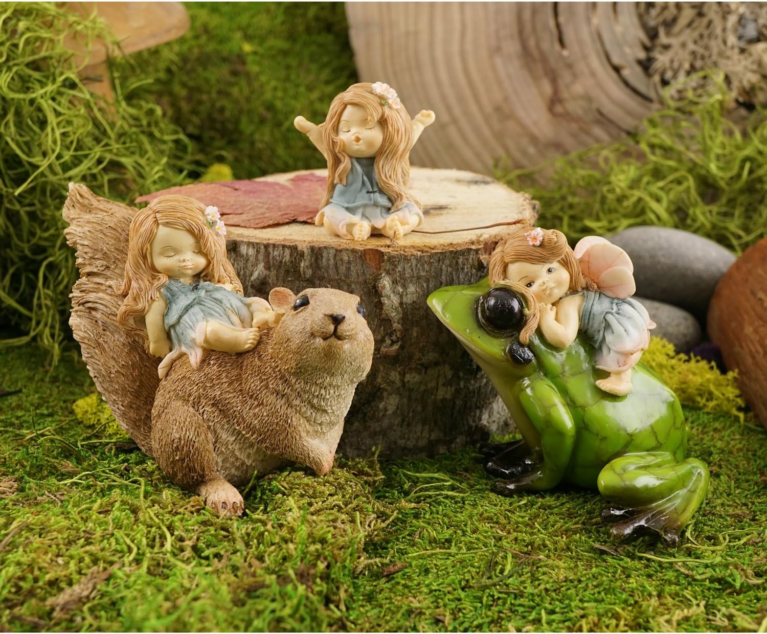 Top Collection Miniature Fairy Garden and Terrarium Statue, Mini Dragon, Green