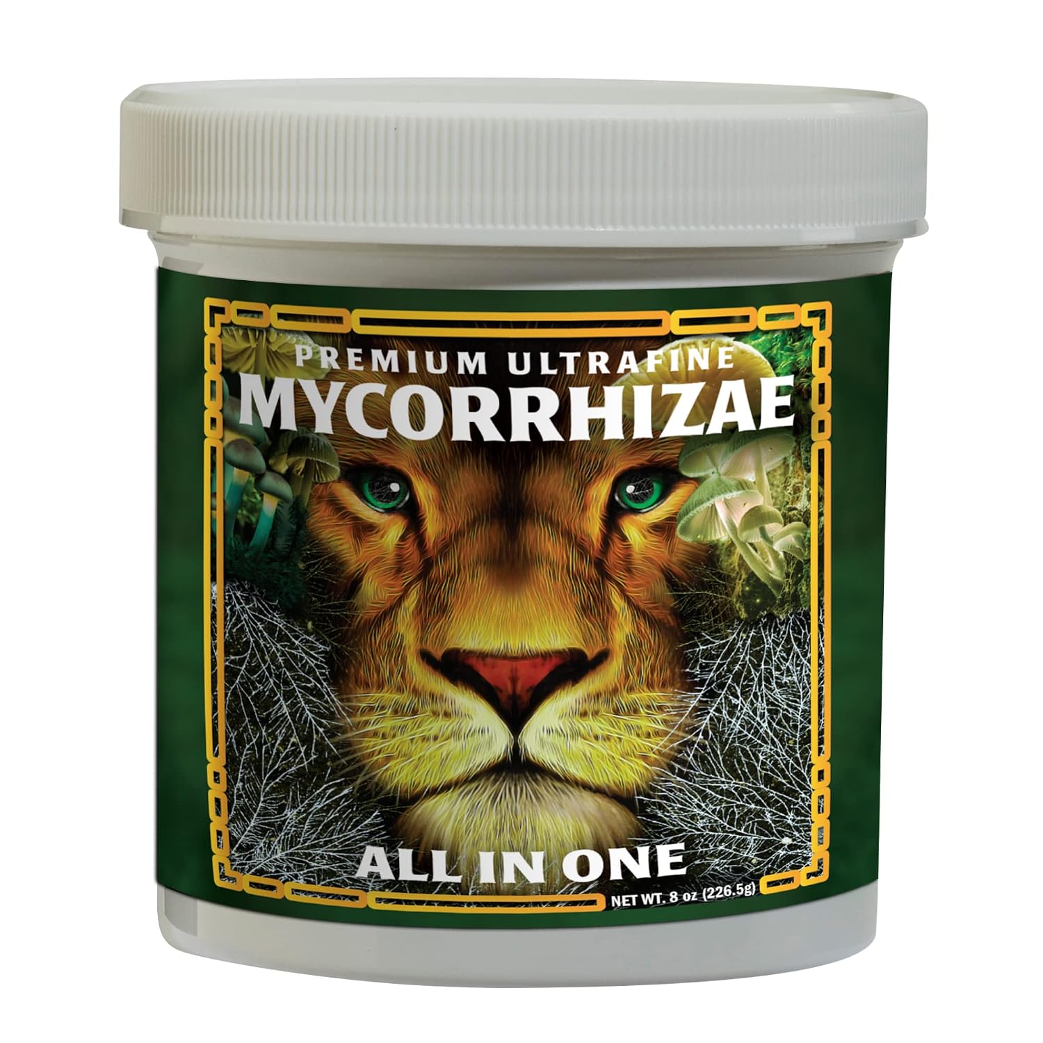 GreenGro Myco Mycorrhizal Inoculant, 8 oz, from Superior Strains | Ultrafine, Water Soluble Root Enhancer, Improves Nutrient Uptake, Eases Transplant, Indoor & Outdoor Plant Fertilizer