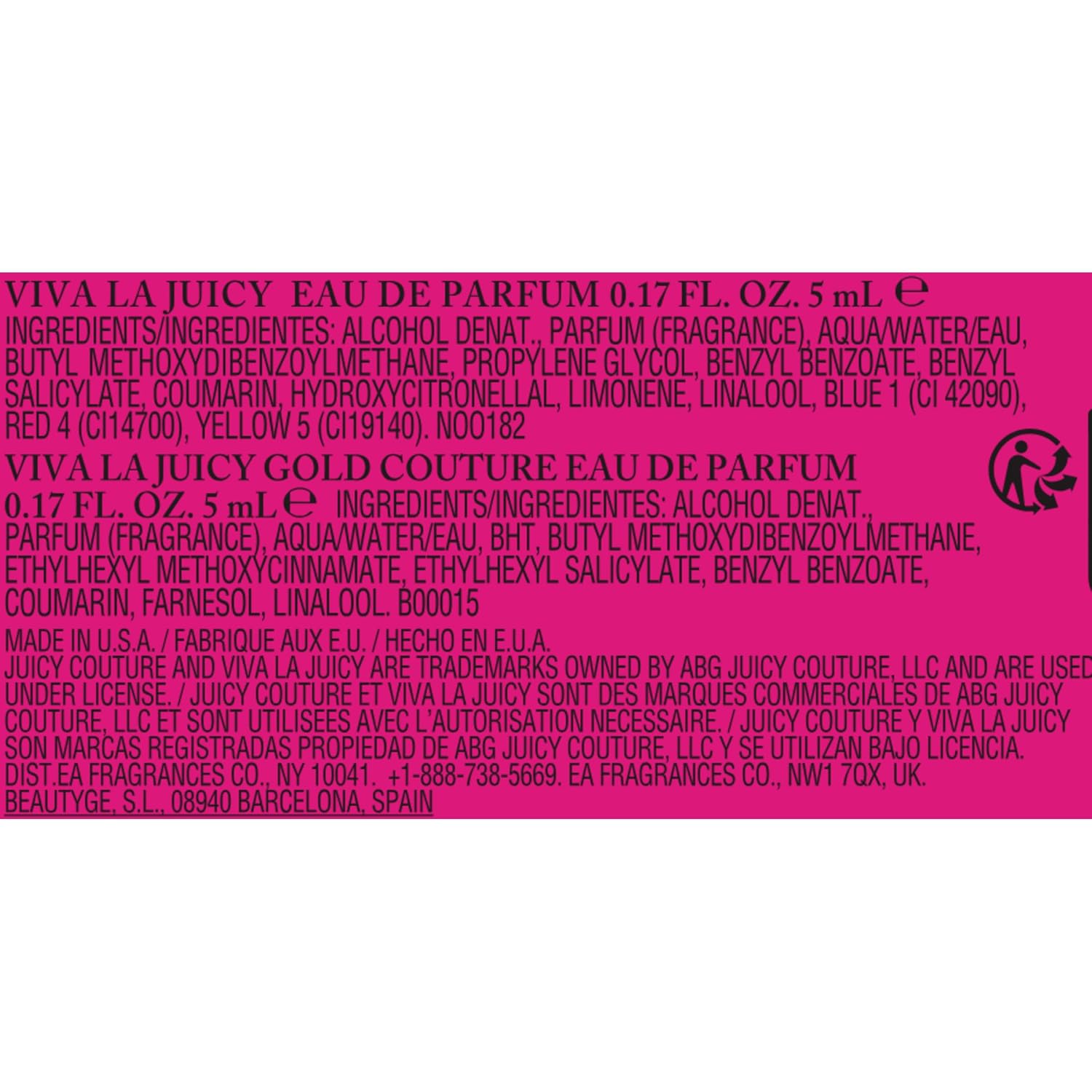 Juicy Couture Viva La Juicy Eau De Parfum, Women's Perfume with Notes of Mandarin, Gardenia & Caramel, Floral & Sweet Perfume for Women, EDP Spray