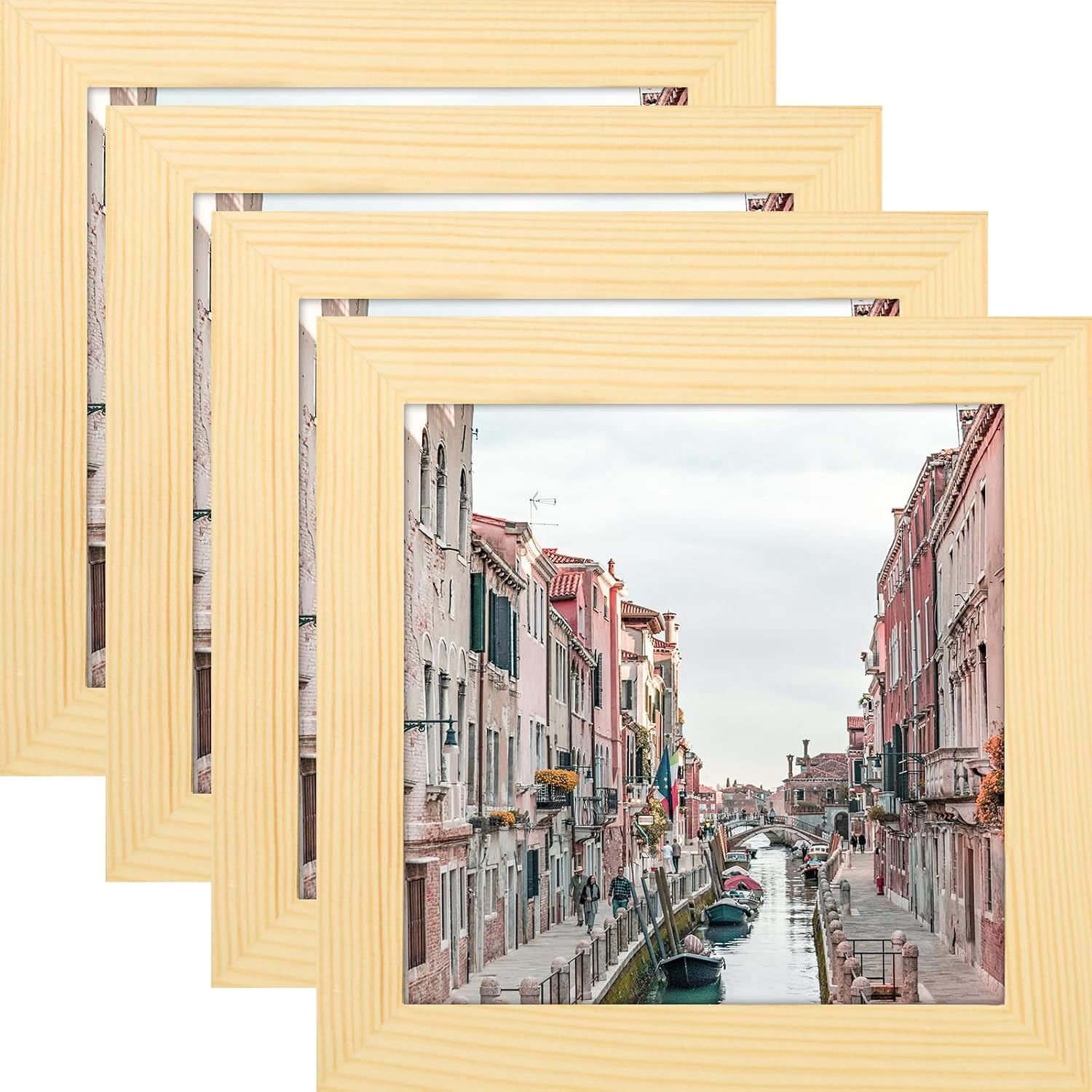 WUTL 8x8 Black Picture Frames Square