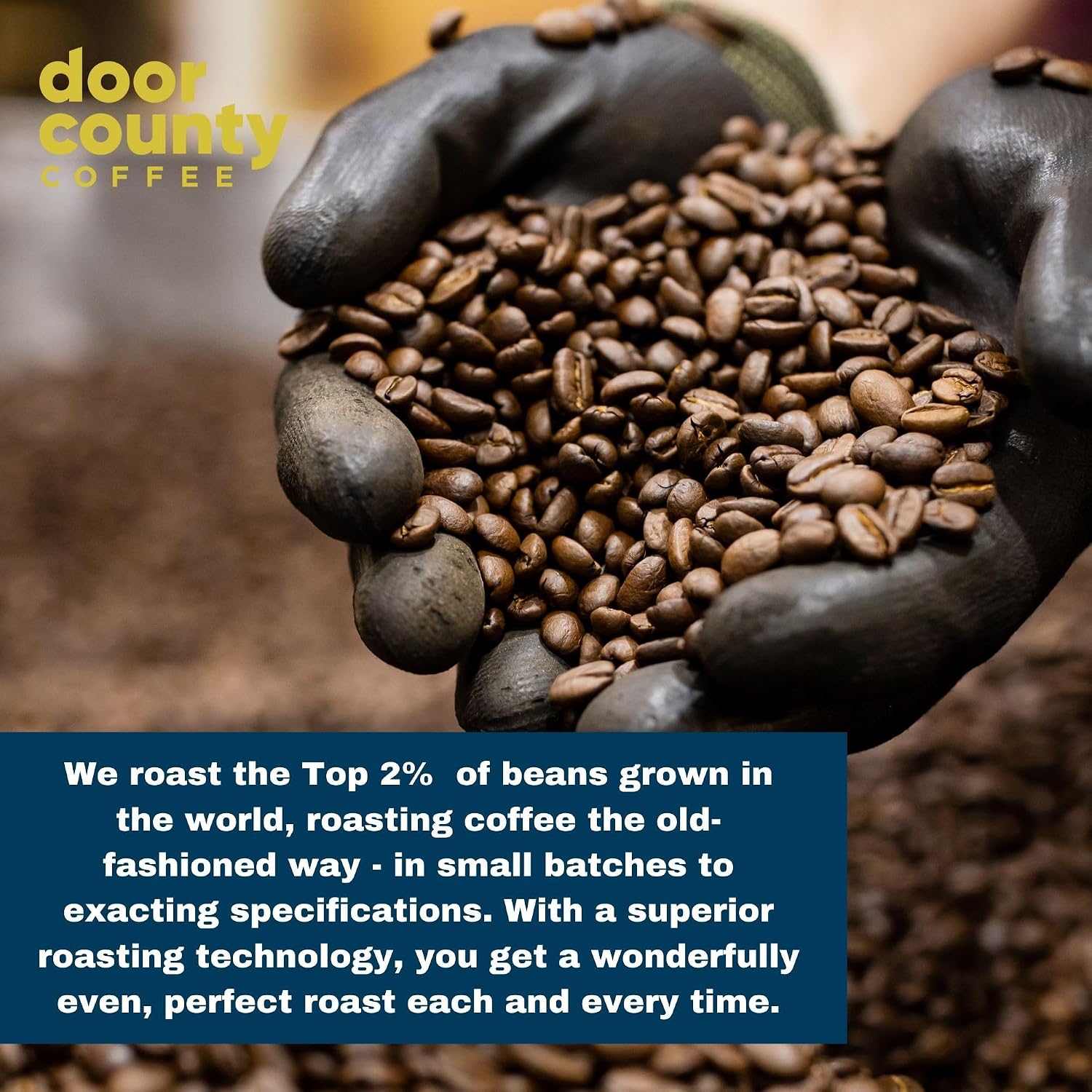 Door County Coffee Gourmet Flavored Sampler Pack, Ten 1.5 oz Bags