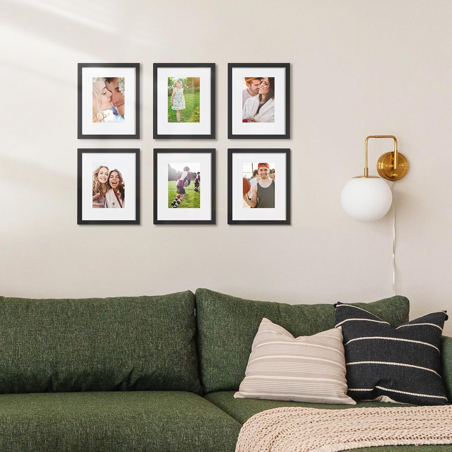 upsimples 12x12 Picture Frame, Gallery Glass Poster Frames Set of 3, Black