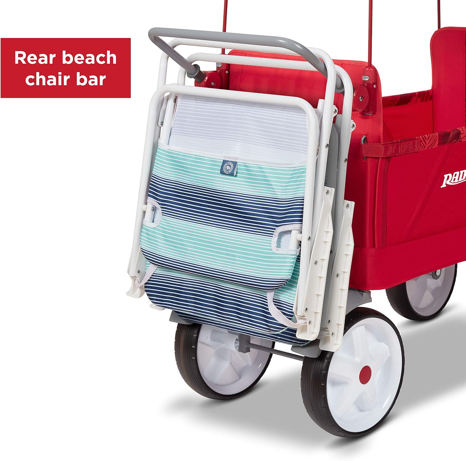 Radio Flyer Beach & Boardwalk 3-in-1 EZ Fold Wagon, for Kids 1.5+, UV Shade