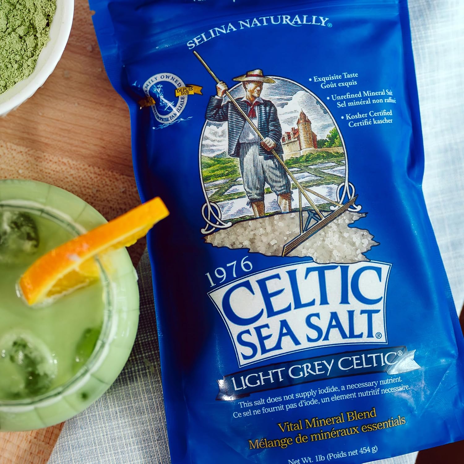 Celtic Sea Salt Light Grey Coarse, Unrefined Mineral Salt, Bulk 5 lb | Bulk coarse crystals with 70+ trace minerals for hydration, finishing, and everyday cooking; hand-harvested, lab tested