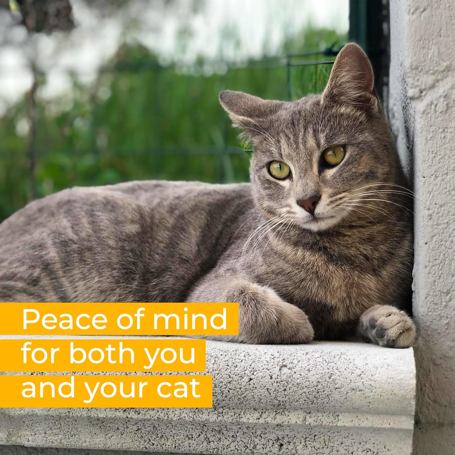 PURR…FECT Fence Conversion System for Cats - Cat-Proof Steel Toppers for Existing Outdoor Fencing, Containment Barrier For Wood, Chain Link, Metal