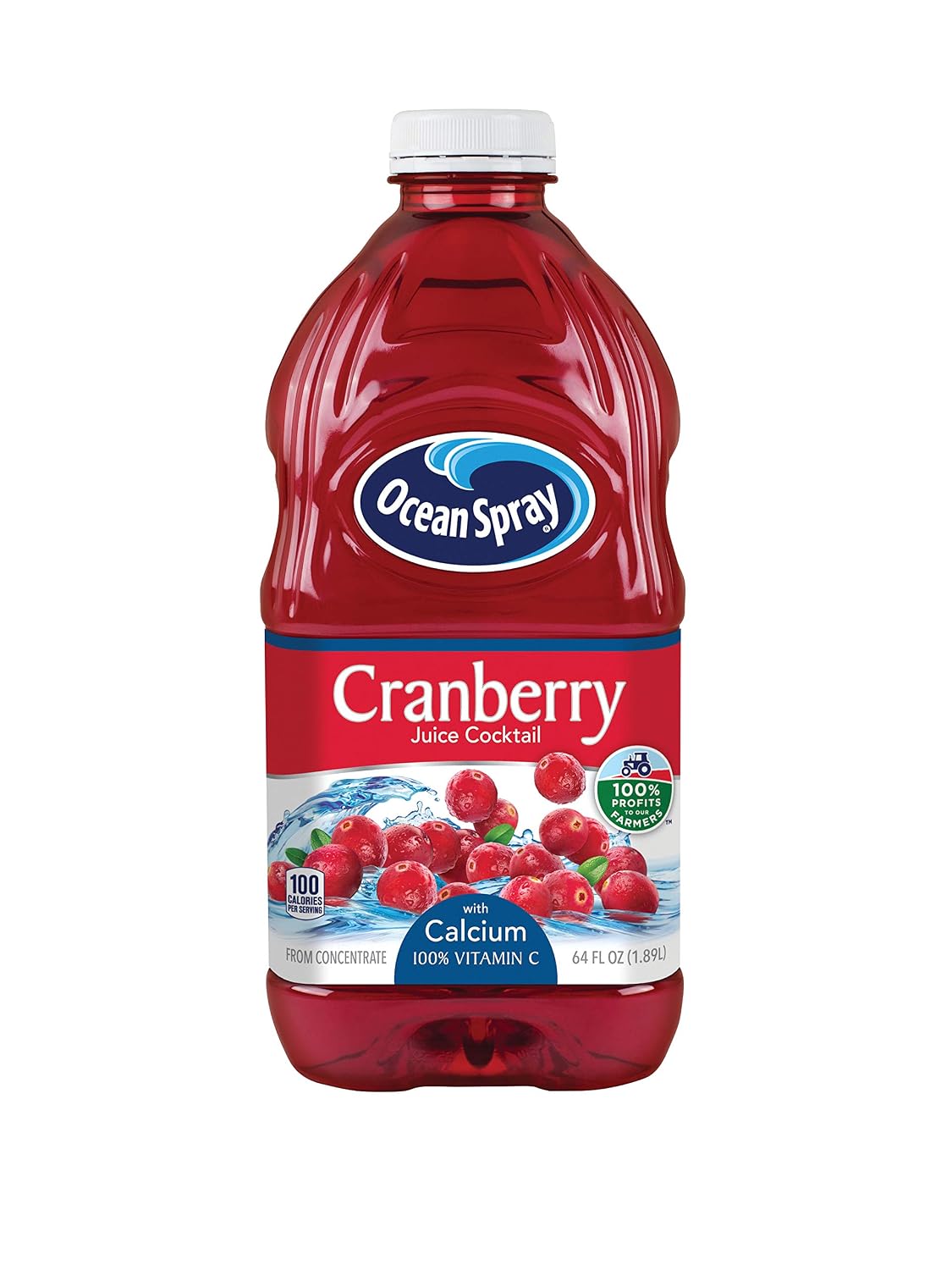 Ocean Spray® Cran-Apple™ Juice Drink, 64 Ounce Bottle, 8 Count | Ocean Spray® Cran-Apple™ Juice Drink, Made with Real Fruit Juice, 64 Fluid Ounce Bottle