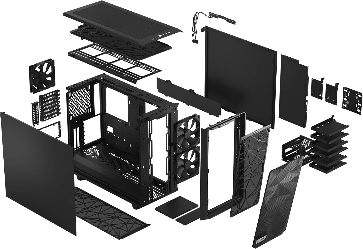 Fractal Design Meshify 2 Black ATX Flexible Mid Tower Computer Case