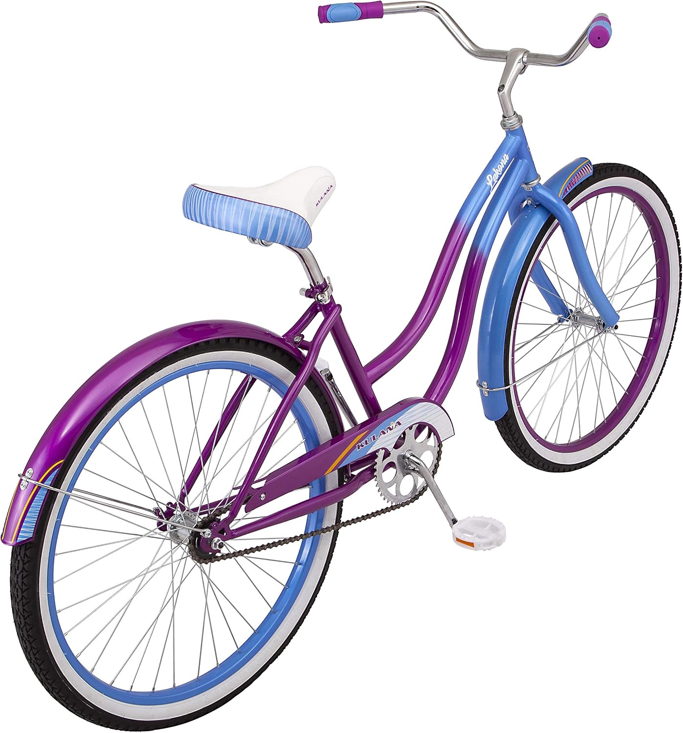Kulana Lakona Shore, Tide or Wave Cruiser Bike, 20, 24 or 26 Inch Bike for Adults and Youth, 7 or Single Speed Beach Cruiser Bicycle
