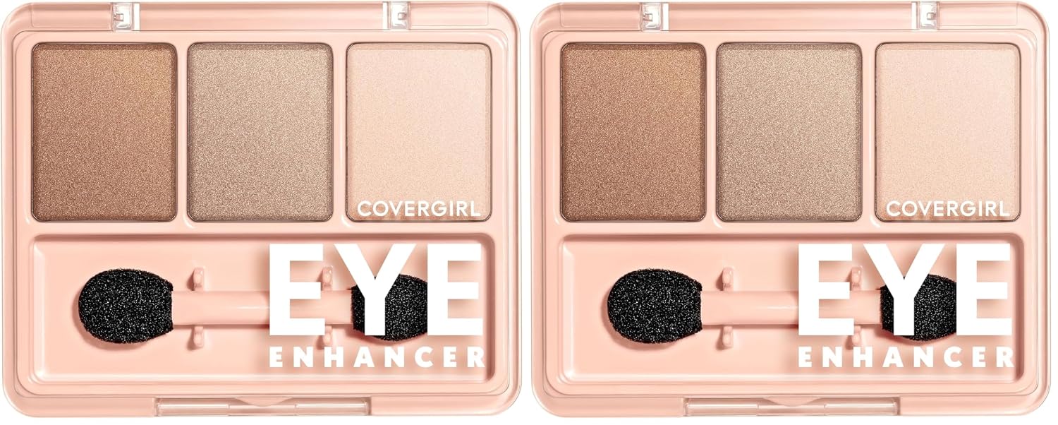 COVERGIRL - Eye Enhancers 1-Kit Eyeshadow, silky, sheer formula, double ended applicator, 100% Cruelty-free