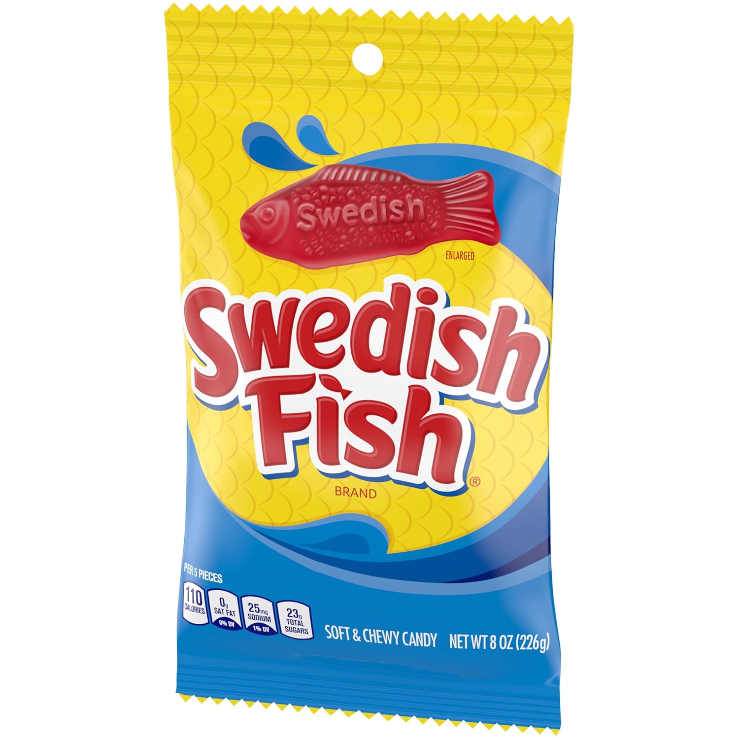 SWEDISH FISH Soft & Chewy Gummy Candy, Bulk Candy, 5 lb