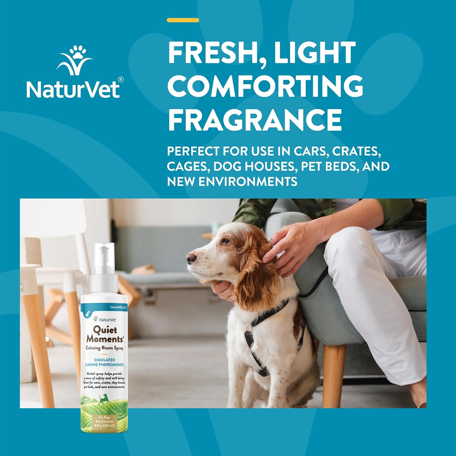 NaturVet Quiet Moments Calming Drops for Cats & Dogs - 2 Oz