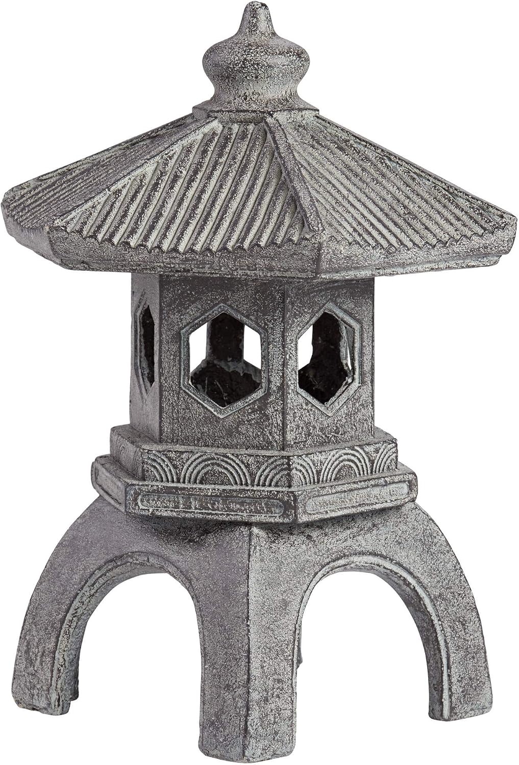 John Timberland Pagoda 16 1/2" High Old Stone Indoor-Outdoor Statue | Sculpture Asian Japanese Garden Decor Front Porch Patio Yard Outside Home