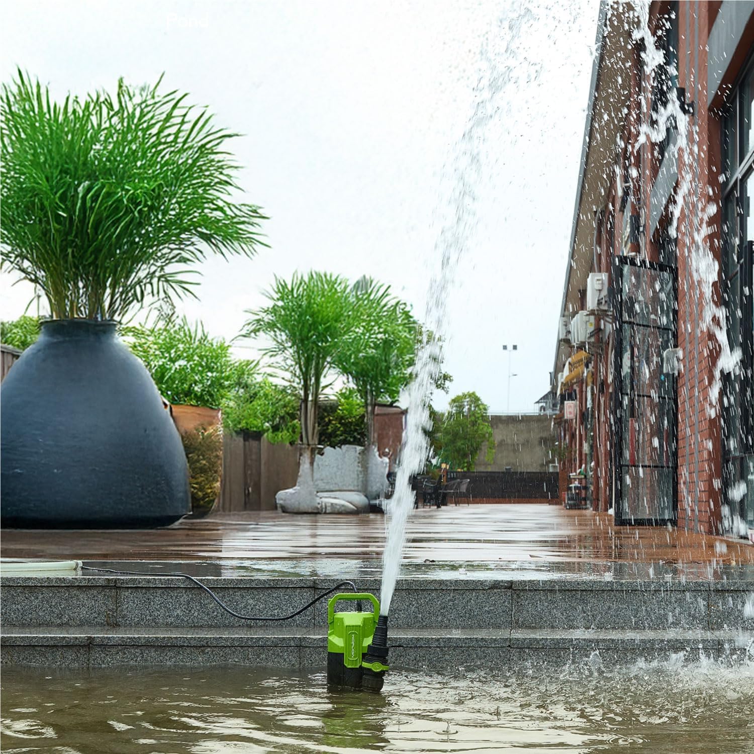 Sump Pump 3/4 HP 3430GPH Submersible Water Pump with 20ft Cord, Utility Pump for Pool Draining, Basement, Backyard Flooding, Quick-Connect Design