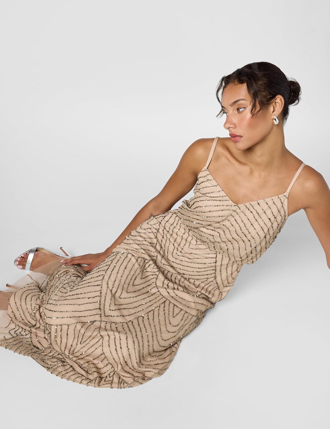 Adrianna Papell Women's Long Blouson Dress