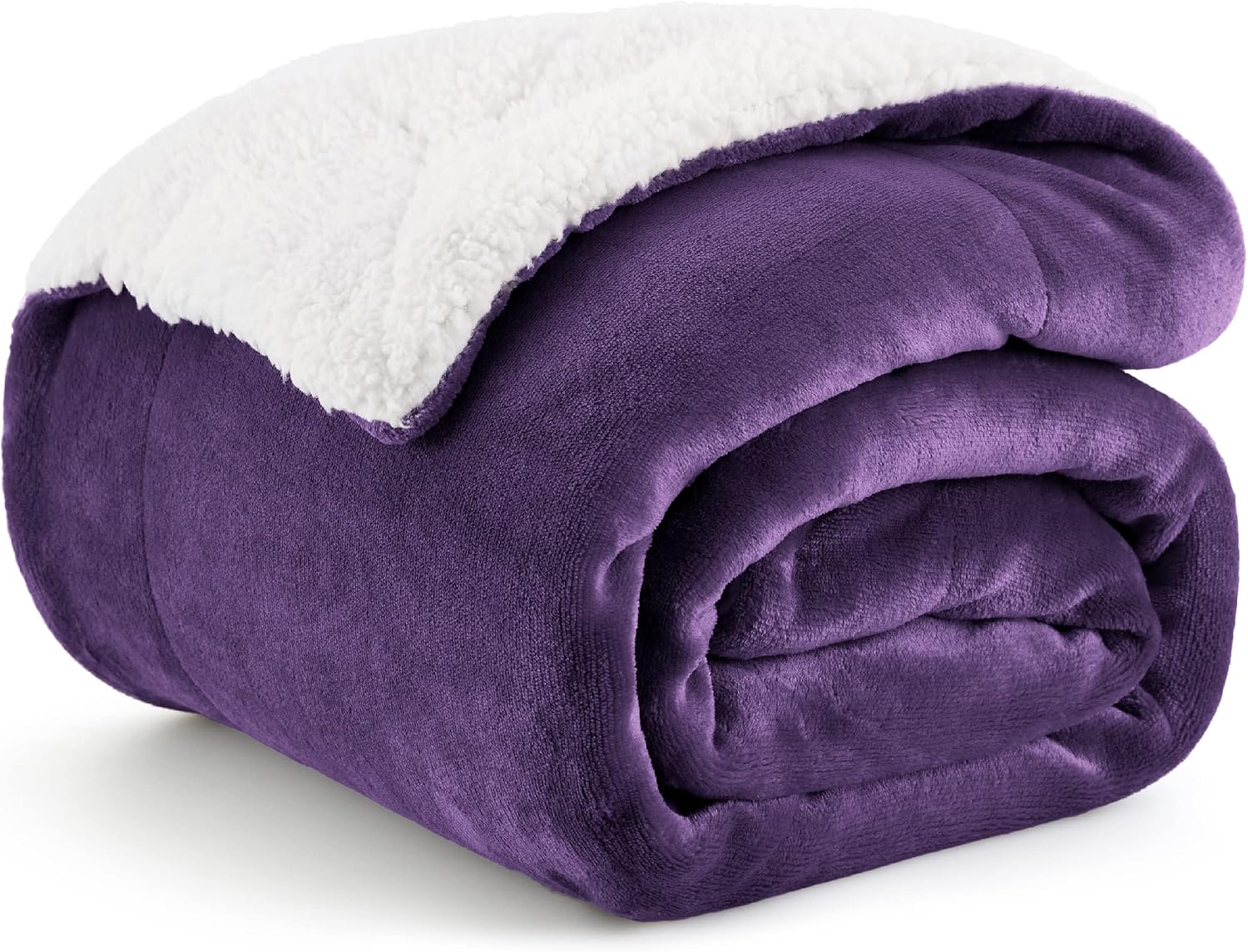Bedsure GentleSoft Sherpa Fleece Throw Blanket for Couch, Non-Heated, Thick & Warm Cozy Blanket for Winter Fall, Soft Fuzzy Plush Throw Gifts for Women and Men, Grey, 50x60 Inches