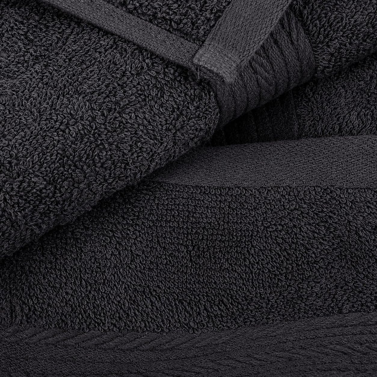 Ample Decor 100% Cotton Hand Towels 18x28 Inches, 600 GSM, Soft & Absorbent, Set of 12, Purple