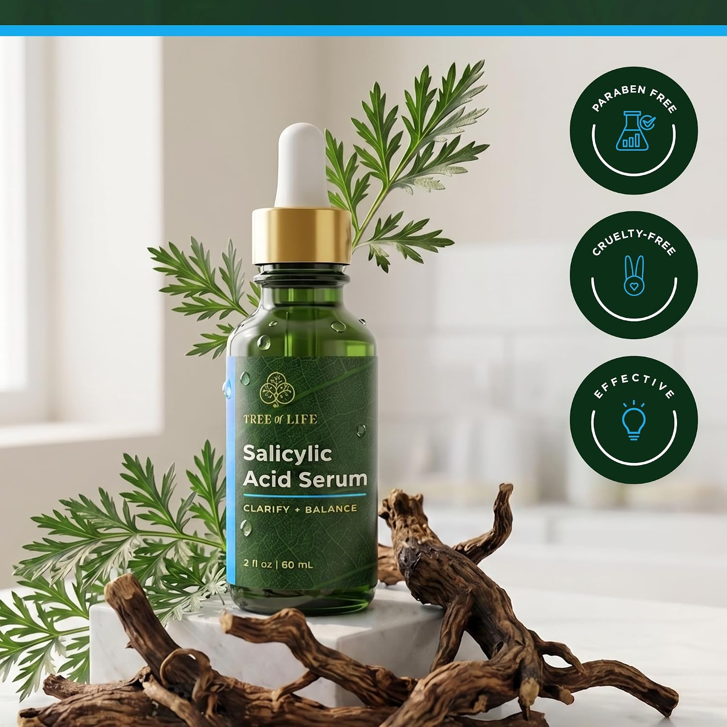 Tree of Life Vitamin C Serum for Face - Brightening and Hydrating Face Oil for Dark Spots and Fine Lines - Suitable for Sensitive Skin - Dermatologist Tested Skin Care - 1 Fl Oz | Brightening Vitamin C serum for face. Hydrating face oil that targets dark…